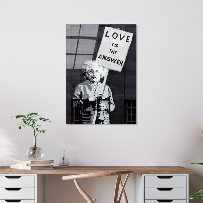 Wallity Cuadro Decorativo de Vidrio Templado Banksy UV-489 45 x 65 cm Wallity Cuadro Decorativo de Vidrio Templado Banksy UV-489 45 x 65 cm